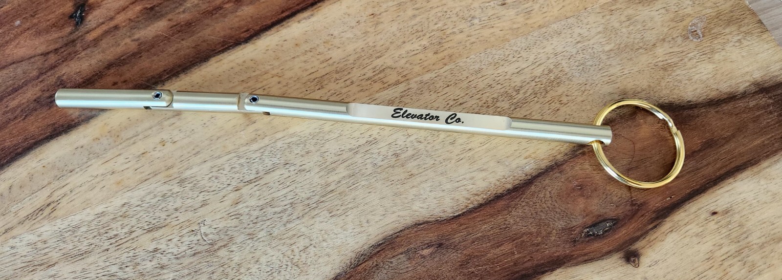 Elevator Door Key Solid Brass Customizable, Double Drop Leg Key