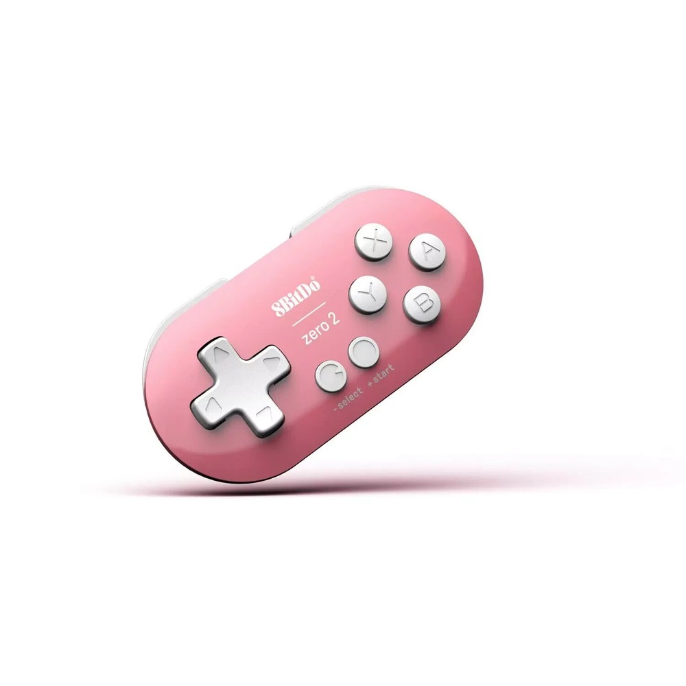 8BitDo Zero 2 Bluetooth Gamepad for Switch, PC, and Android (Pink)