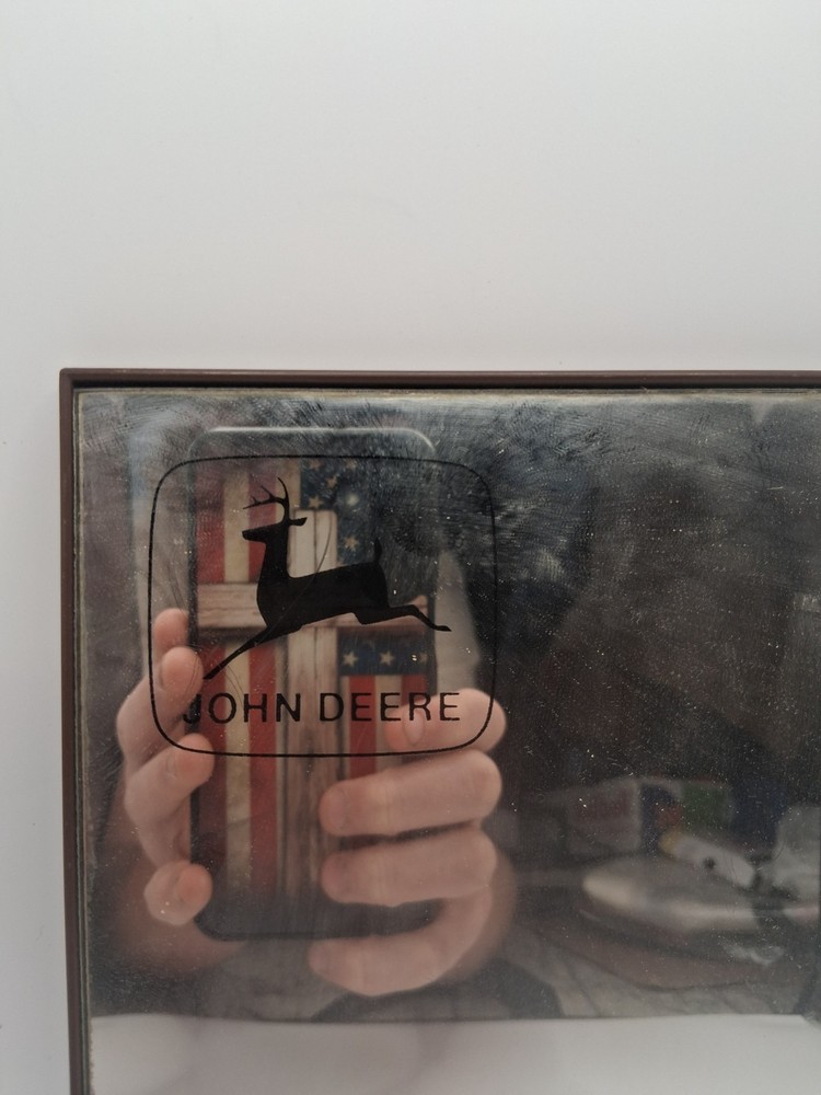 Vtg. John Deere Wall Hanging Mirror