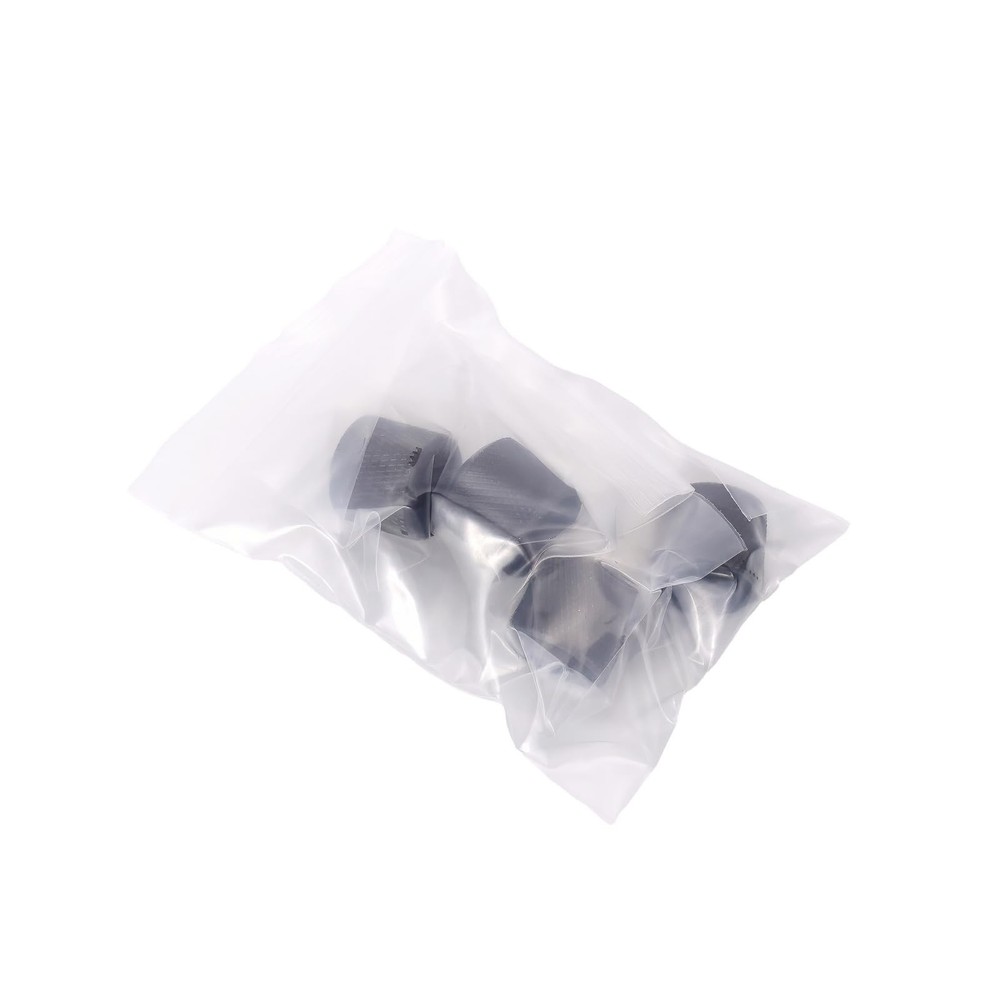 4Pcs Black Metal Guitar Control Knob Volume Tone Dome Knobs