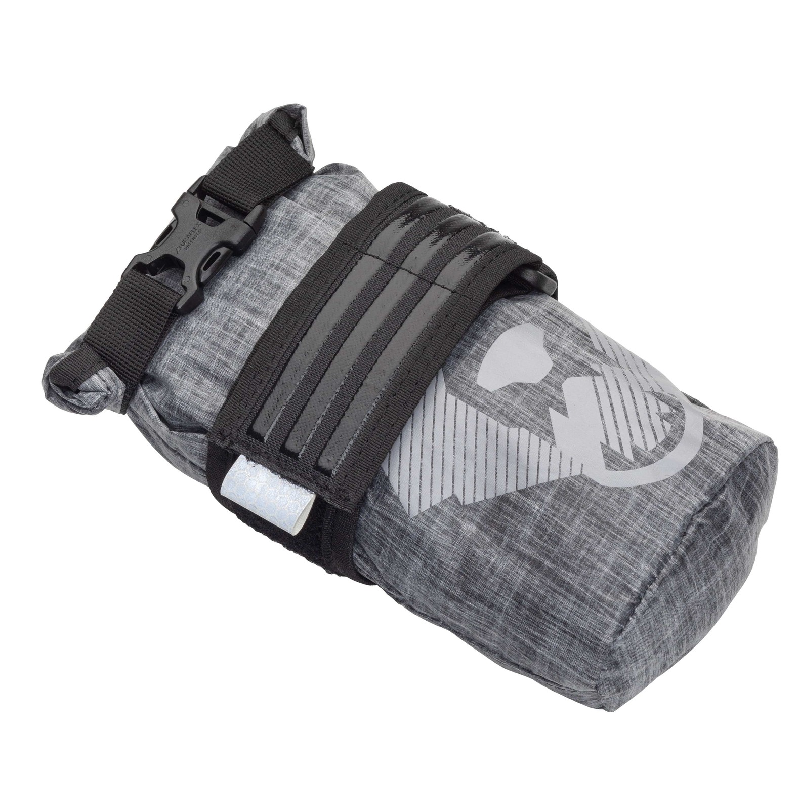 Wolf Tooth B-RAD TekLite Roll-Top Bag 0.6L Gray Bag and strap