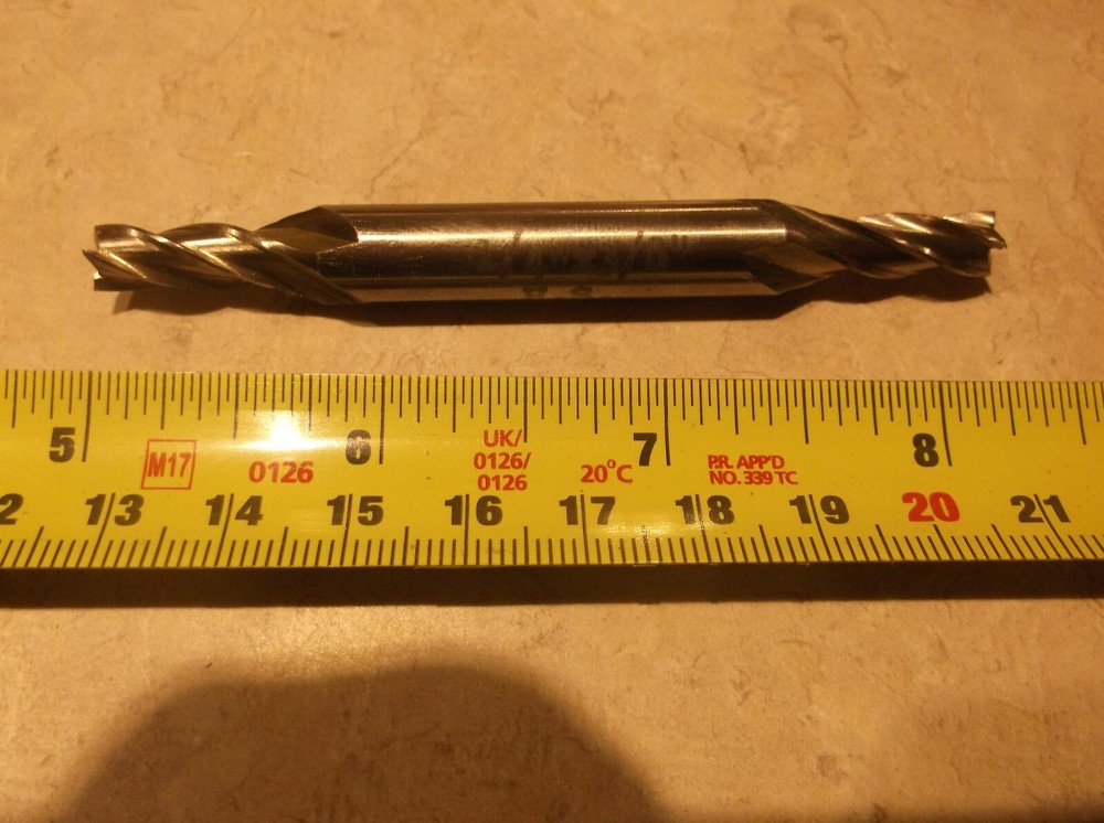 F & D TOOL CO. 1/4" DIA ENDMILL 4F DE HSS