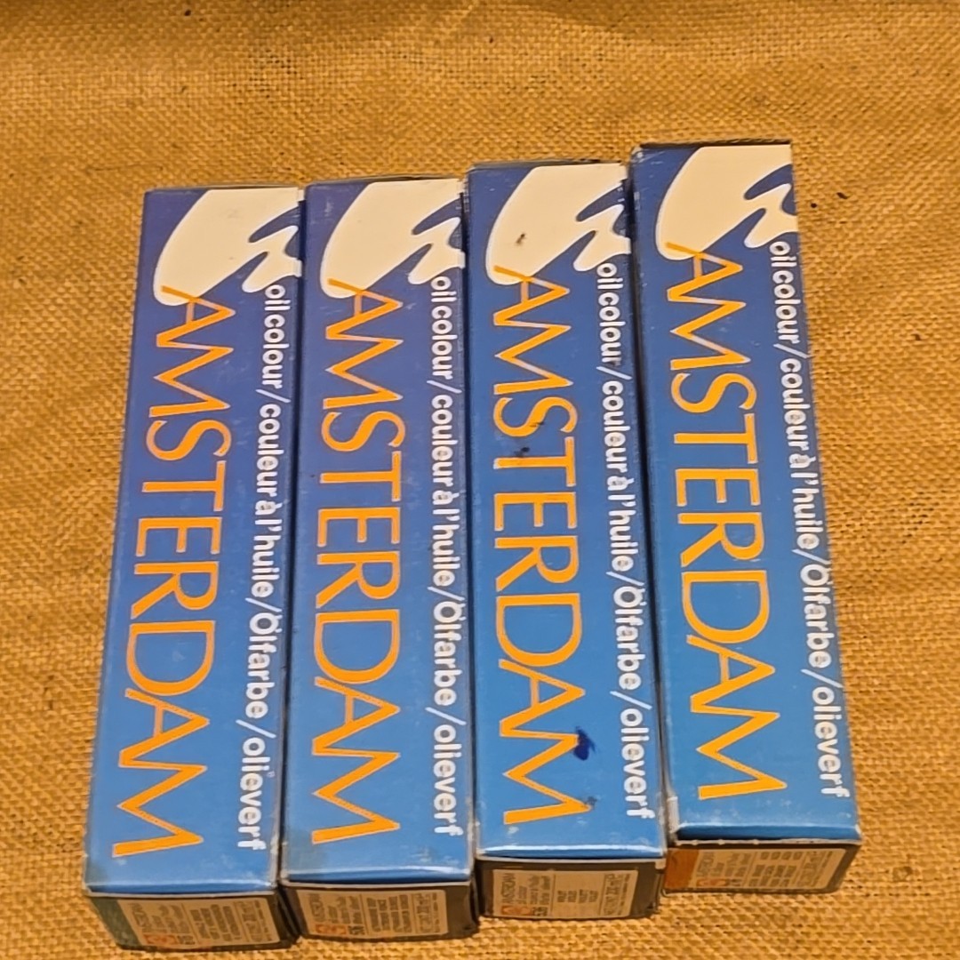 4 Talens Amsterdam Oil Colour Paints 200ml Vintage