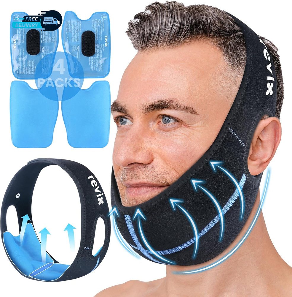 Wisdom Teeth Ice Pack Head Wrap with 3D Sewing Jaw Ice Pack for Face