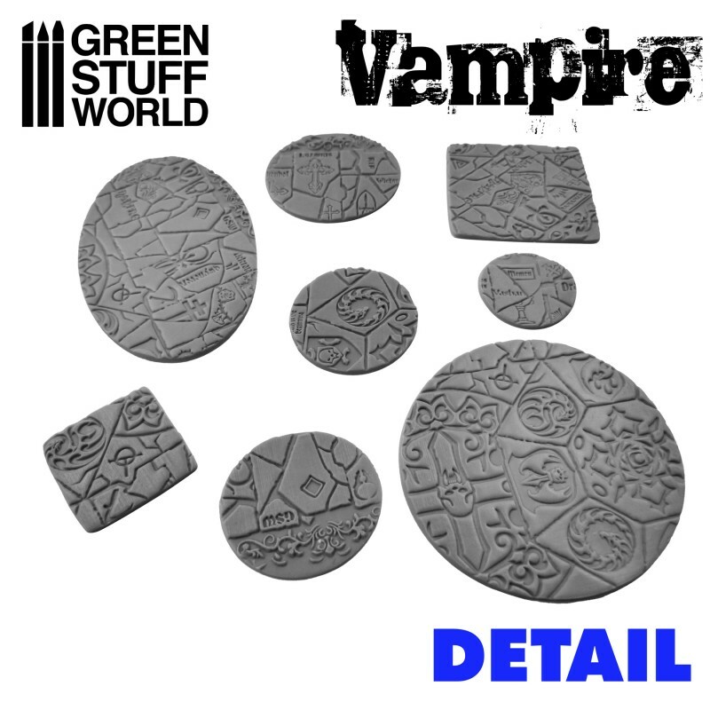 Rolling Pin - Vampire - Create your own Infinity, Warhammer 40K bases 40k