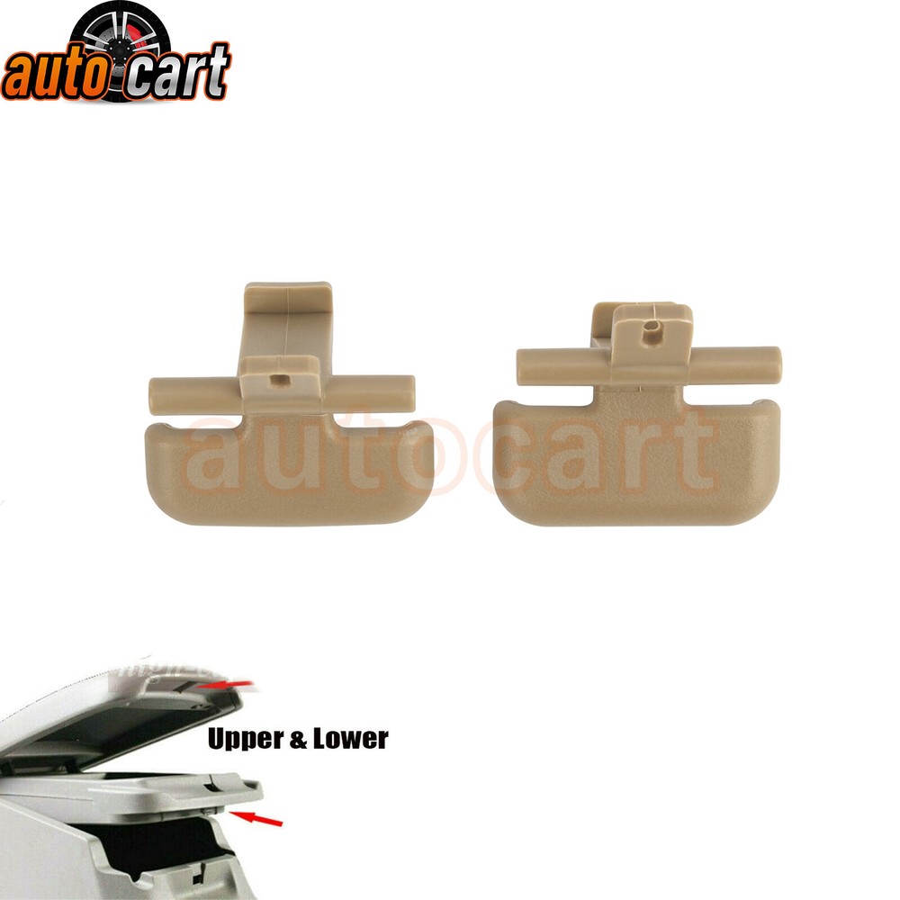 Fits 2009-2010 Sonata Beige Upper & Lower Center Console Armrest Latch Clips