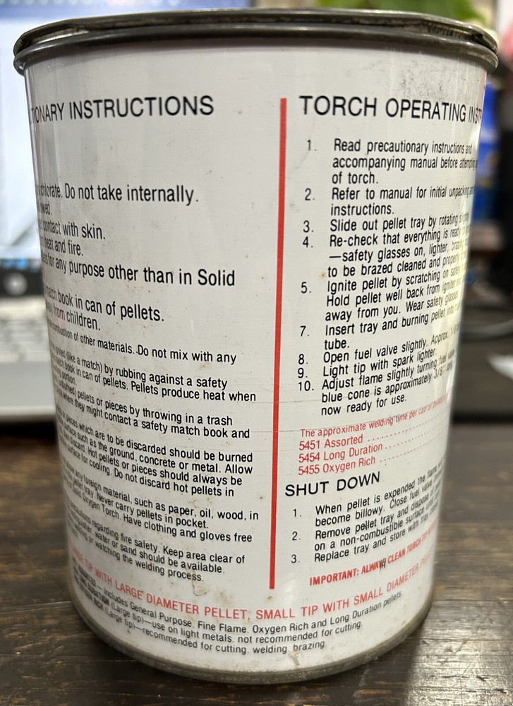 New Old Stock Sears Solid Oxygen Pellets in Original Cans (Unopened) SOLIDOX