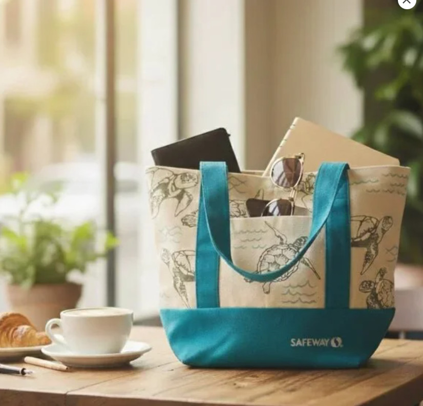 Safeway Hawaii Canvas Mini Tote Bag Turtles “HONU” Limited Edition 2026