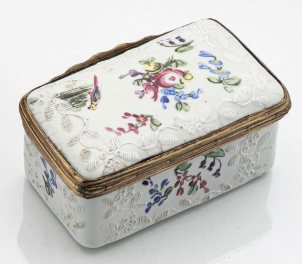 18th Century Copper Enameled Snuff Box