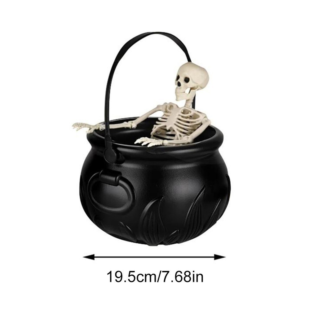 Cauldron Halloween Decor with Magic Floating Potion Bottles Diffuser Mist Maker