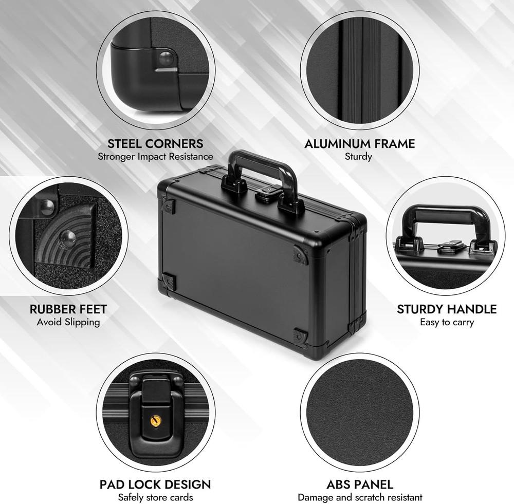 Premium Top Loader & Graded Card Storage Box | Heavy Duty Trading Card Organizer