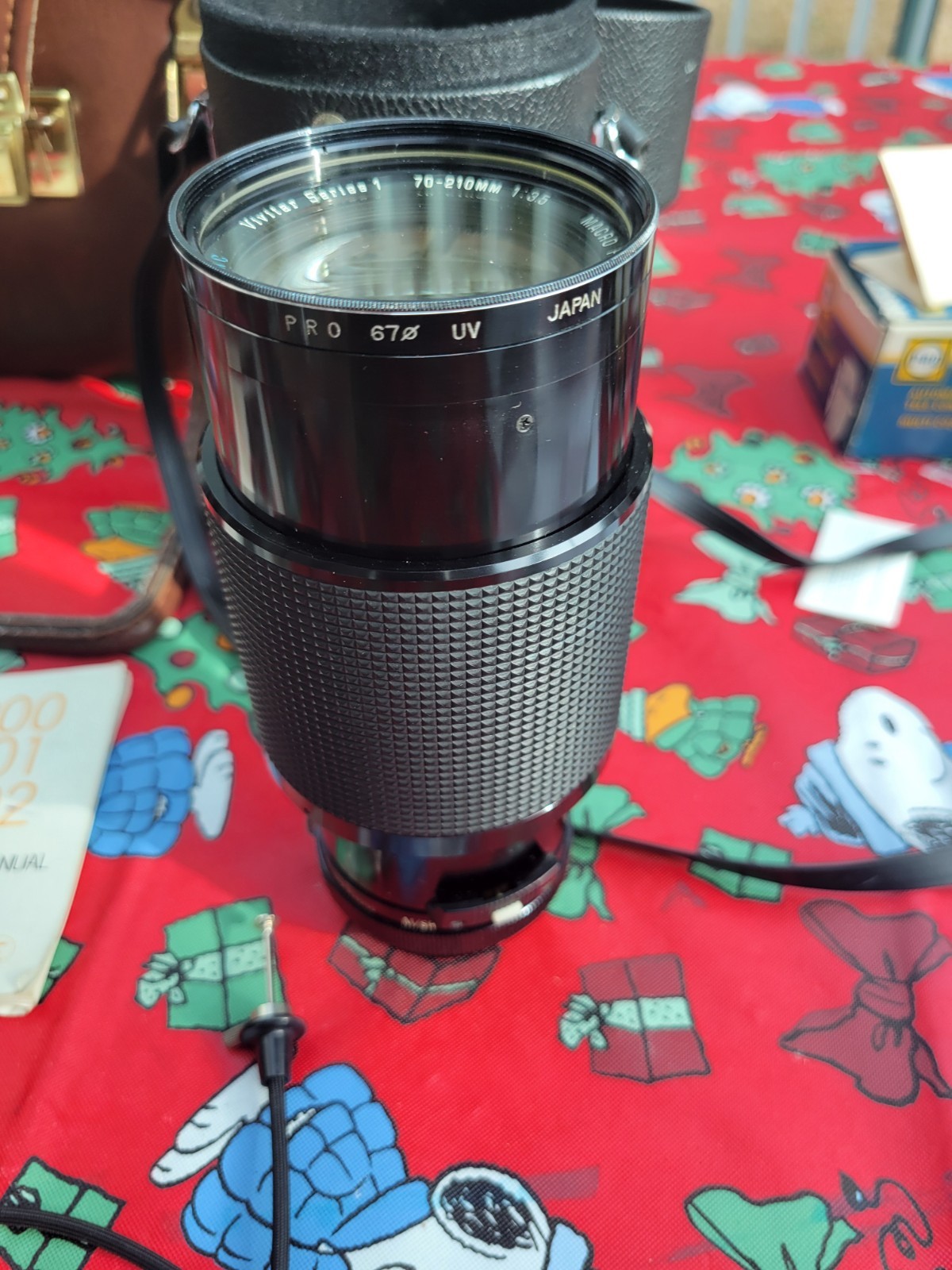 Vintage Minolta SR-T Camera with 2x lens and Vivitar 70-210mm lens