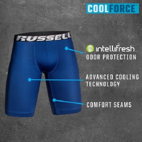 Russell CoolForce Boxer Brief Long Leg 2 Pack