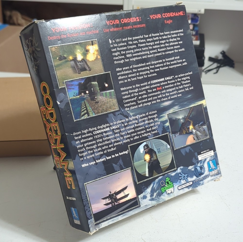 TalonSoft Codename Eagle PC Big Box 3D Action CD Windows 95/98 w/ Player's Guide