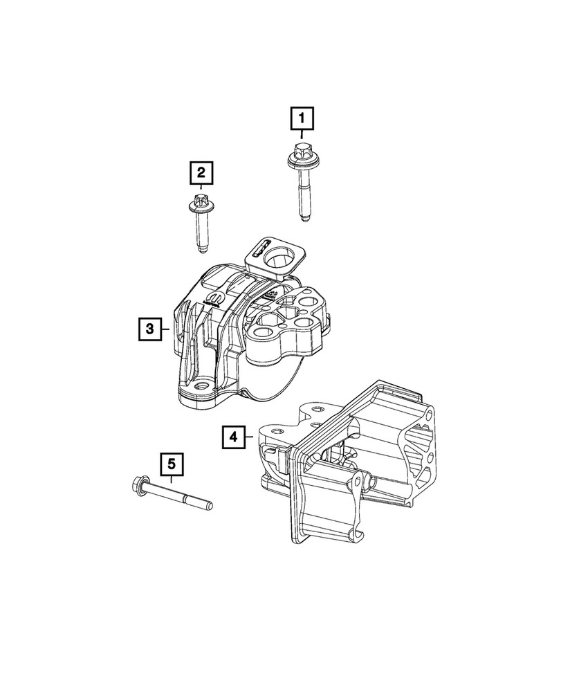 Genuine Mopar Engine Mount Bracket 68267889AA