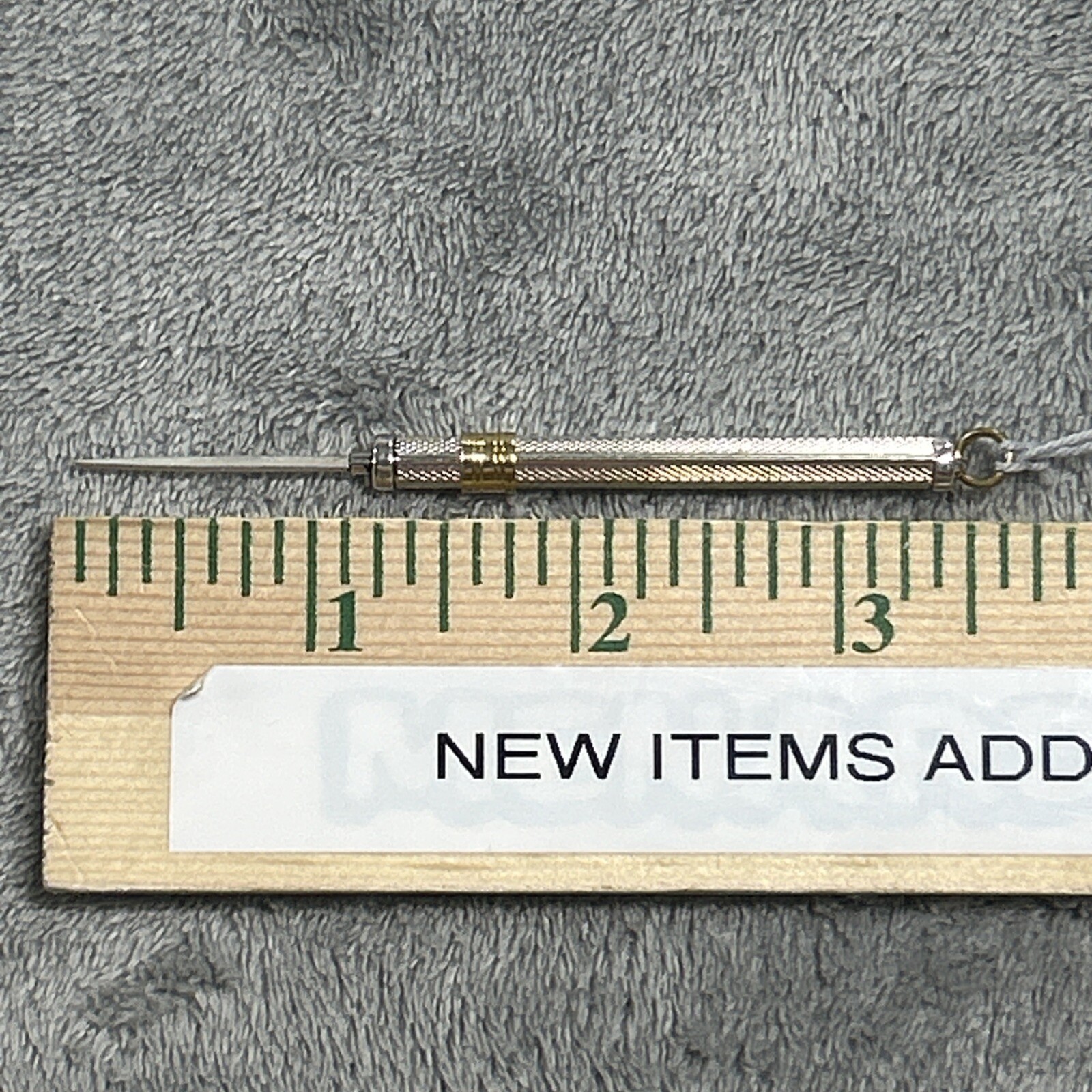 Vintage Bossert Erhard Sterling Silver Sliding Toothpick Retractable German NWT