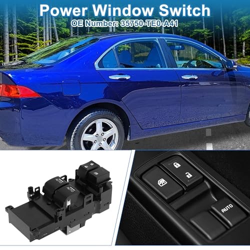 Power Window Switch No.35750-TE0-A41 Front Left Driver Side Window Control