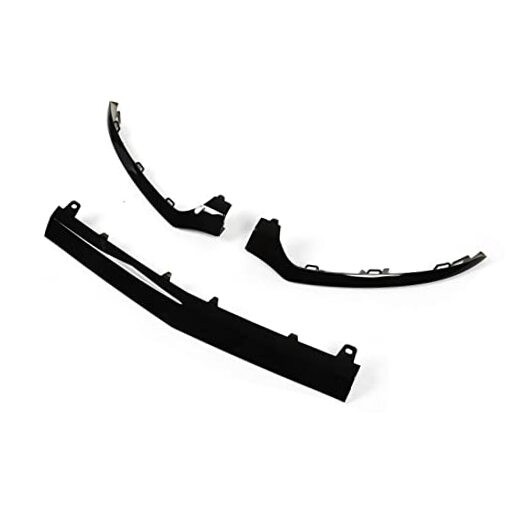 Front Bumper Lower Trims for CClass 3PCs Gloss Black Front Bumper Lower Trims