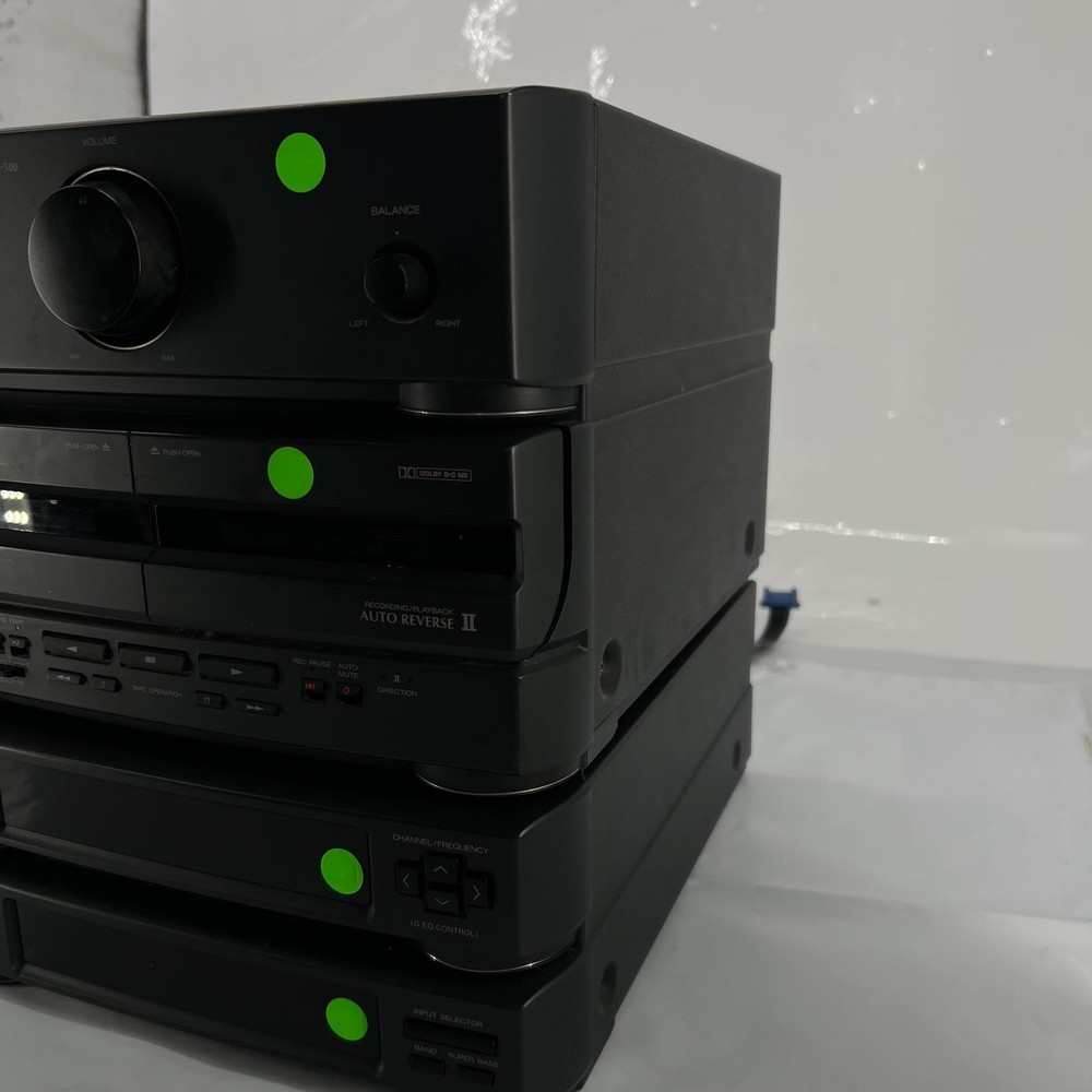 DENON D-500 Mini Stereo System AM/FM CD Cassette Amp... Missing CD Changer