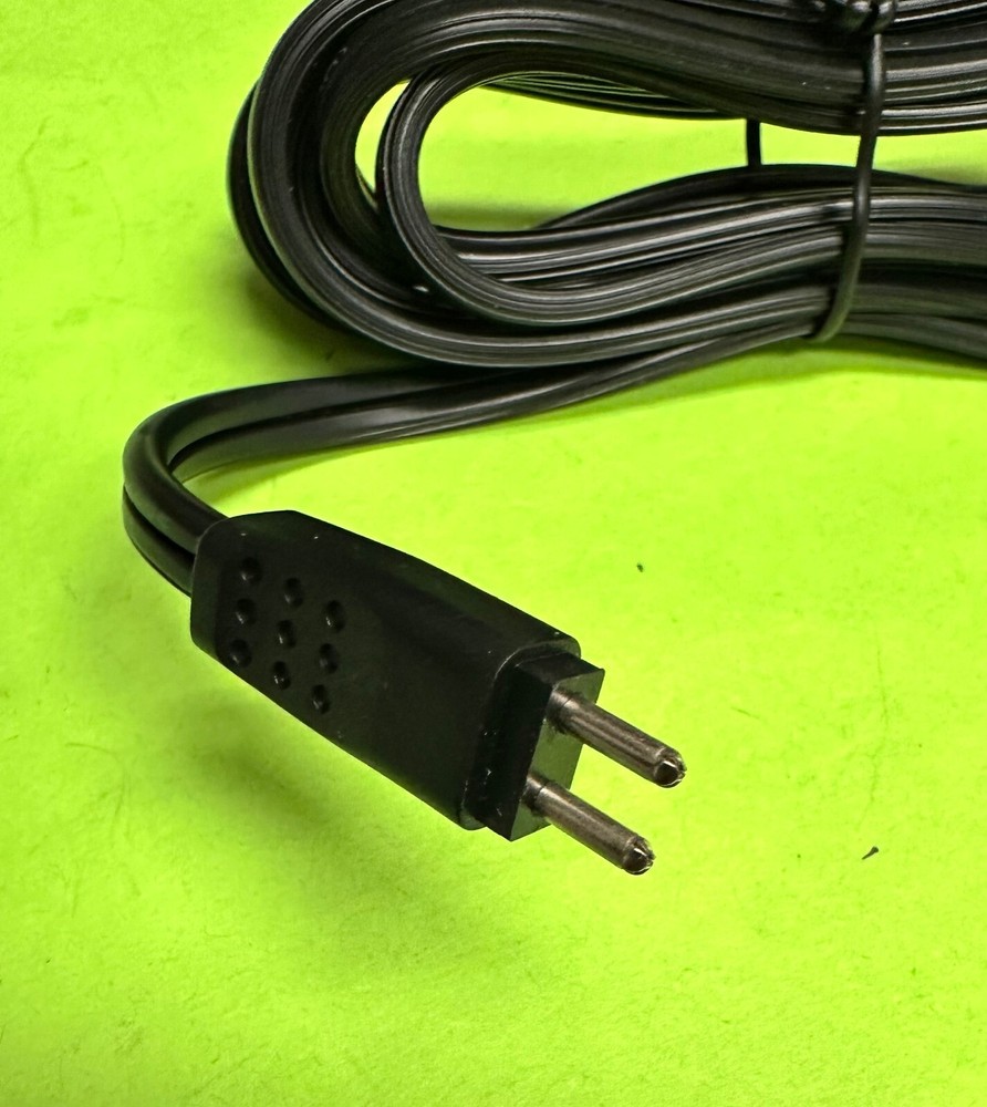 7ft Black 2-Pin Replacement Cord For Plug-In Transformer