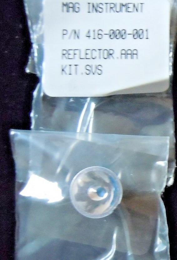 AAA 2 Cell Mini Maglite Replacement Reflector # 416-000-001 w/ Facecap O-Ring