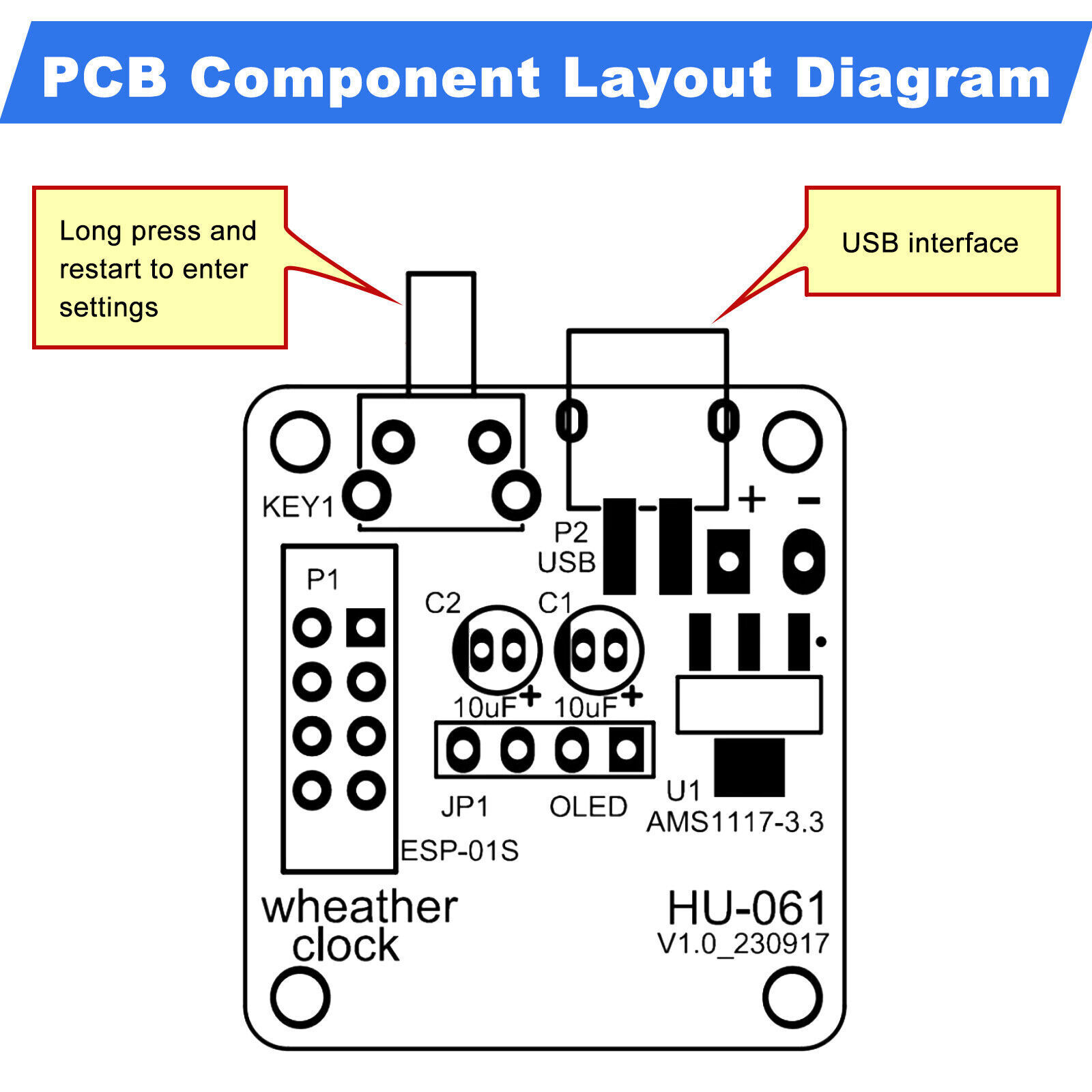 Digital Mini Clock DIY Kit Electronic Clock Teaching soldering Practice Kit