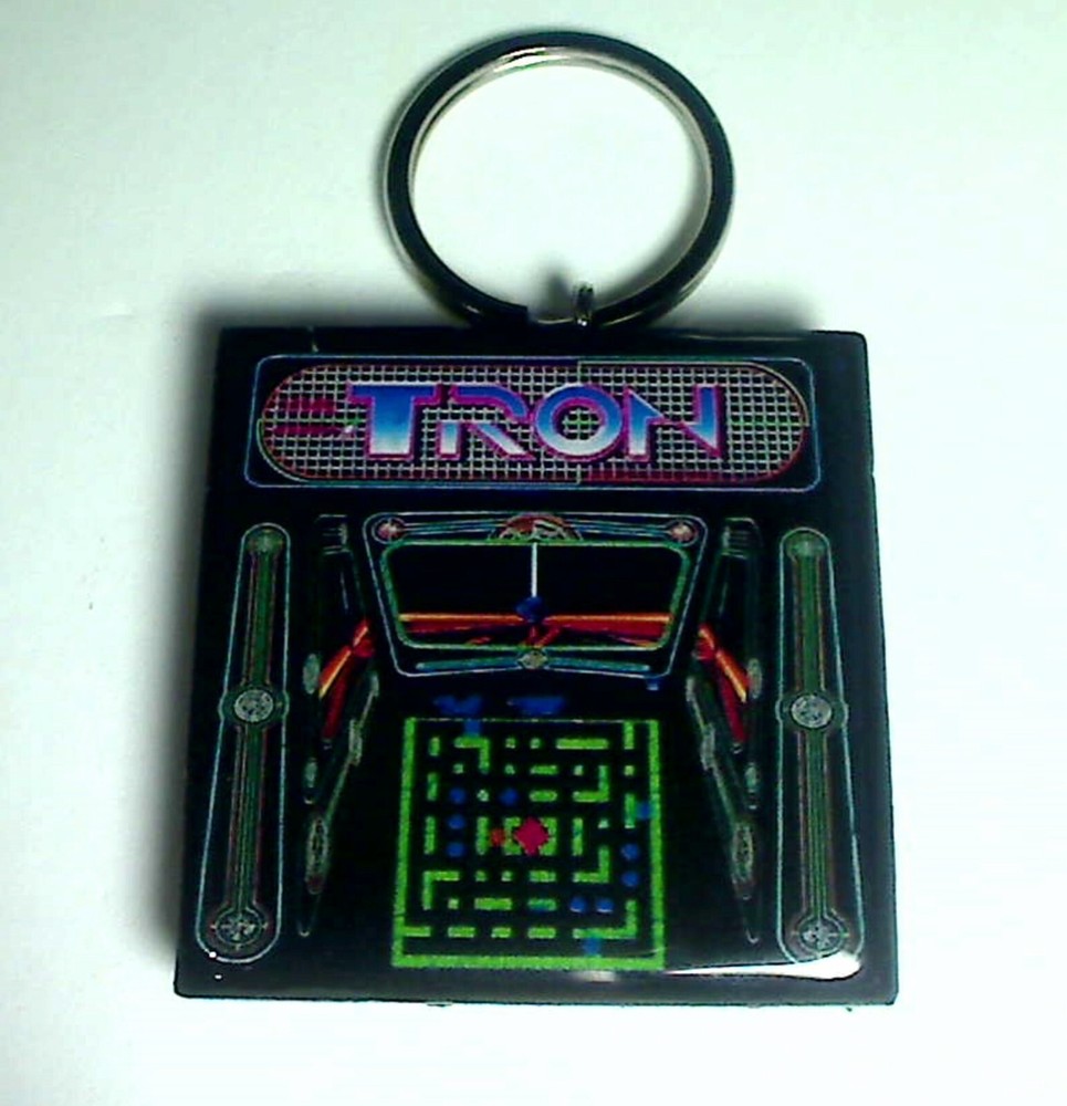 TRON Arcade Coin Door accessory Keychain