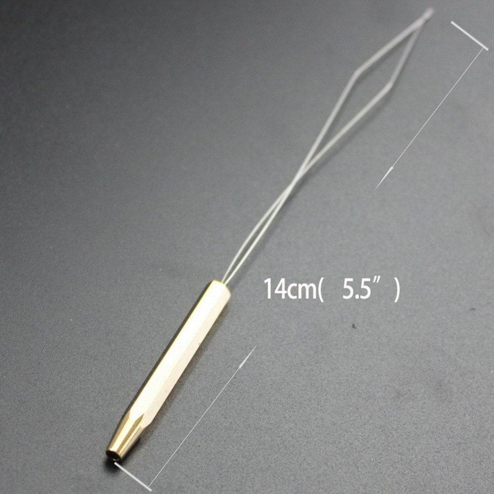 Practical Stainless Steel Bobbin Threader for Fly Tying and Line Winding