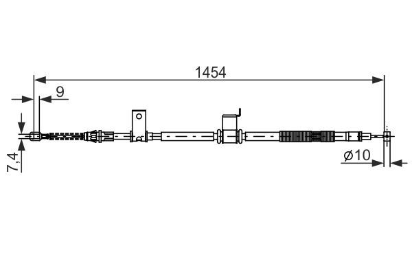 Cable Pull, parking brake BOSCH 1987482294