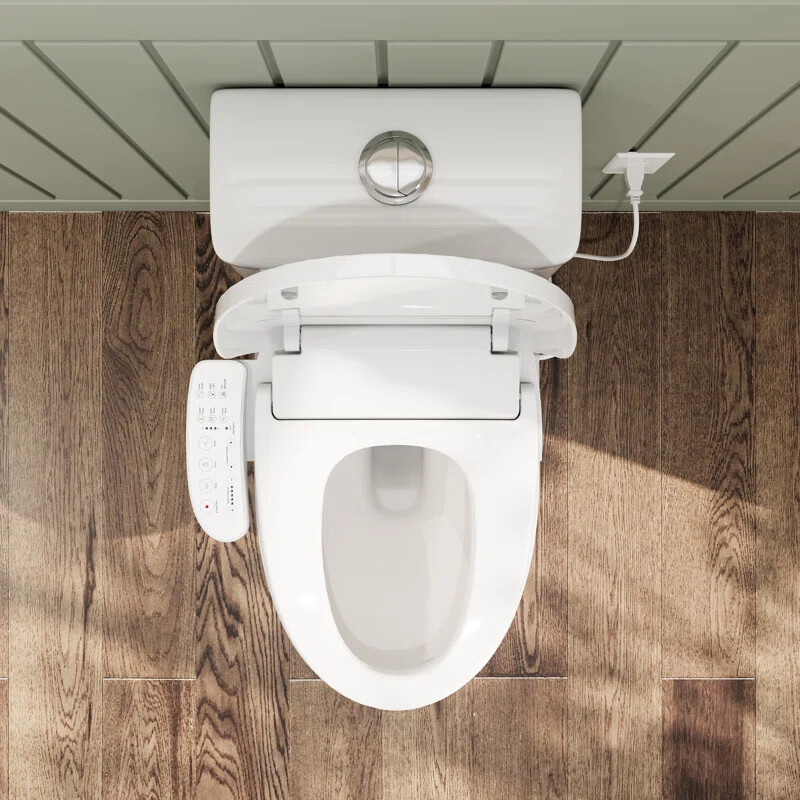 HOROW elongated Bidet smart Toilet Seat With Heated and Dryer Warm Water Flush