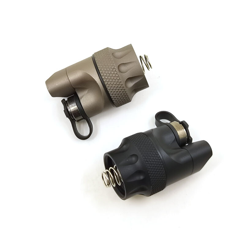 Replacement Dual Function Flashlight Tail Cap Fit M300 M600 for Tactical Outdoor