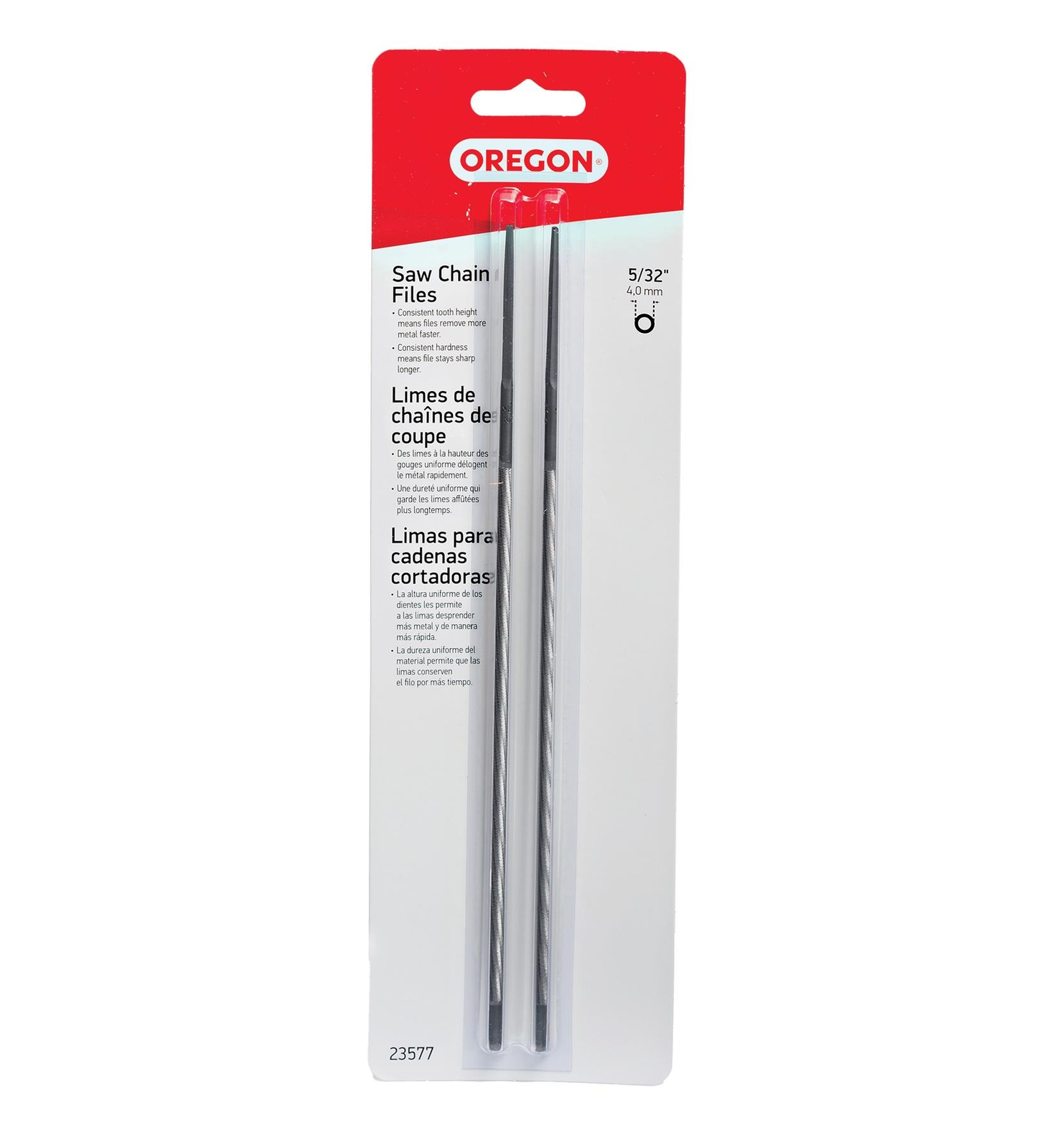 Oregon 23577 Round File, 2-Pack, 5/32"
