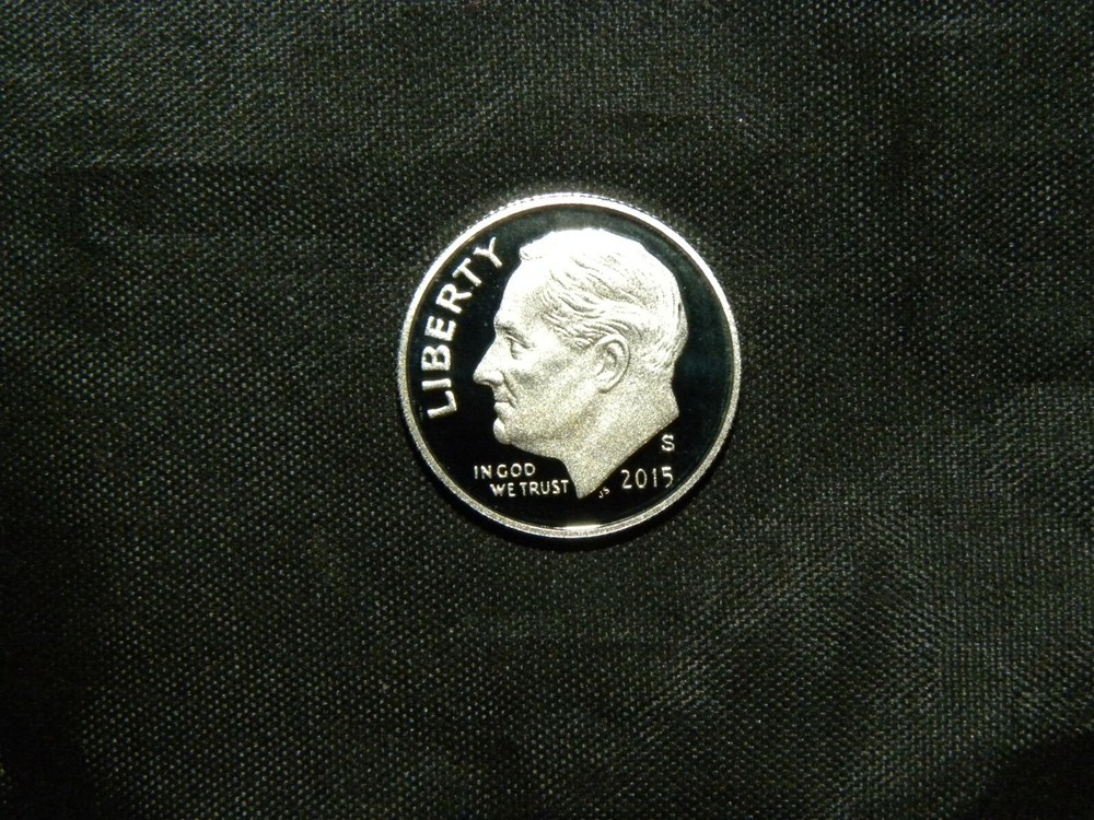 2015 S Roosevelt Dime Silver Proof - Deep Cameo  90% Silver