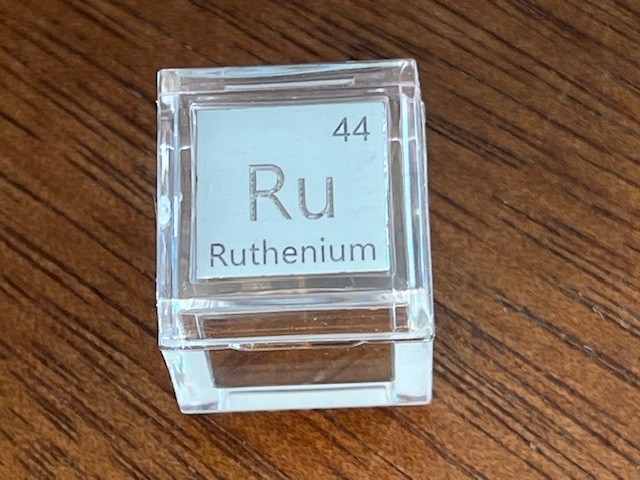 Ruthenium density cube, produced by Luciteria