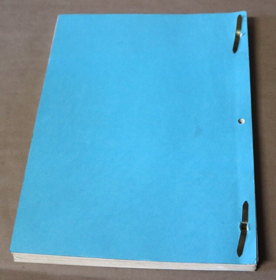 RARE VINTAGE 1975 JOHNNY FIRECLOUD ORIGINAL SCRIPT w/ DIRECTOR NOTES CASTLEMEN