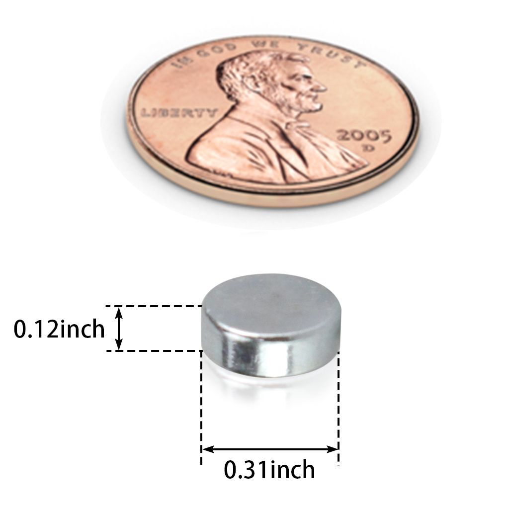 100/200/300pcs 5/16x1/8" N52 Super Strong Rare Earth Neodymium Magnet Disc 8x3mm