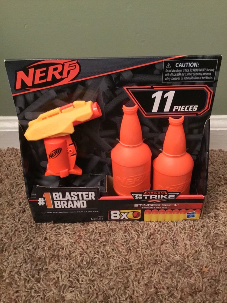 2018 Hasbro Nerf Alpha Strike Stinger SD-1 11 Piece Targeting Set
