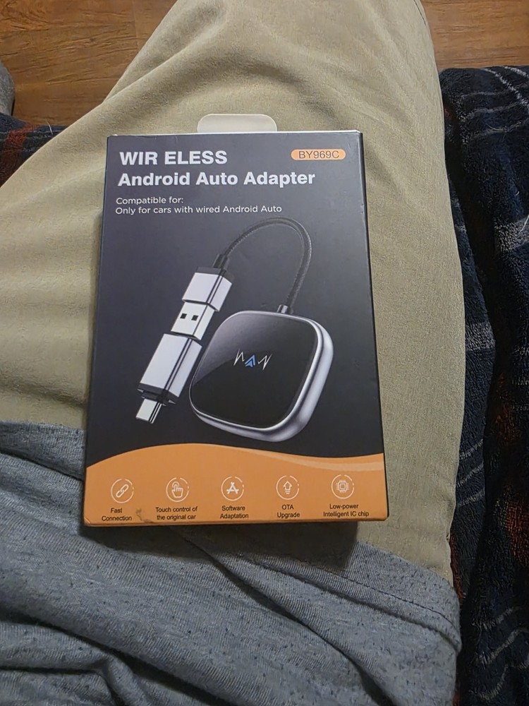 Android Auto Wireless Adapter Carplay Compatible, Latest NFC, Touchscreen