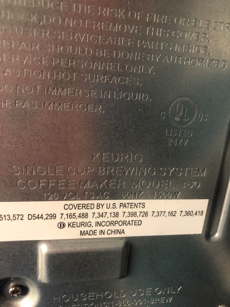 KEURIG B60 Black Coffee Maker Brewing System