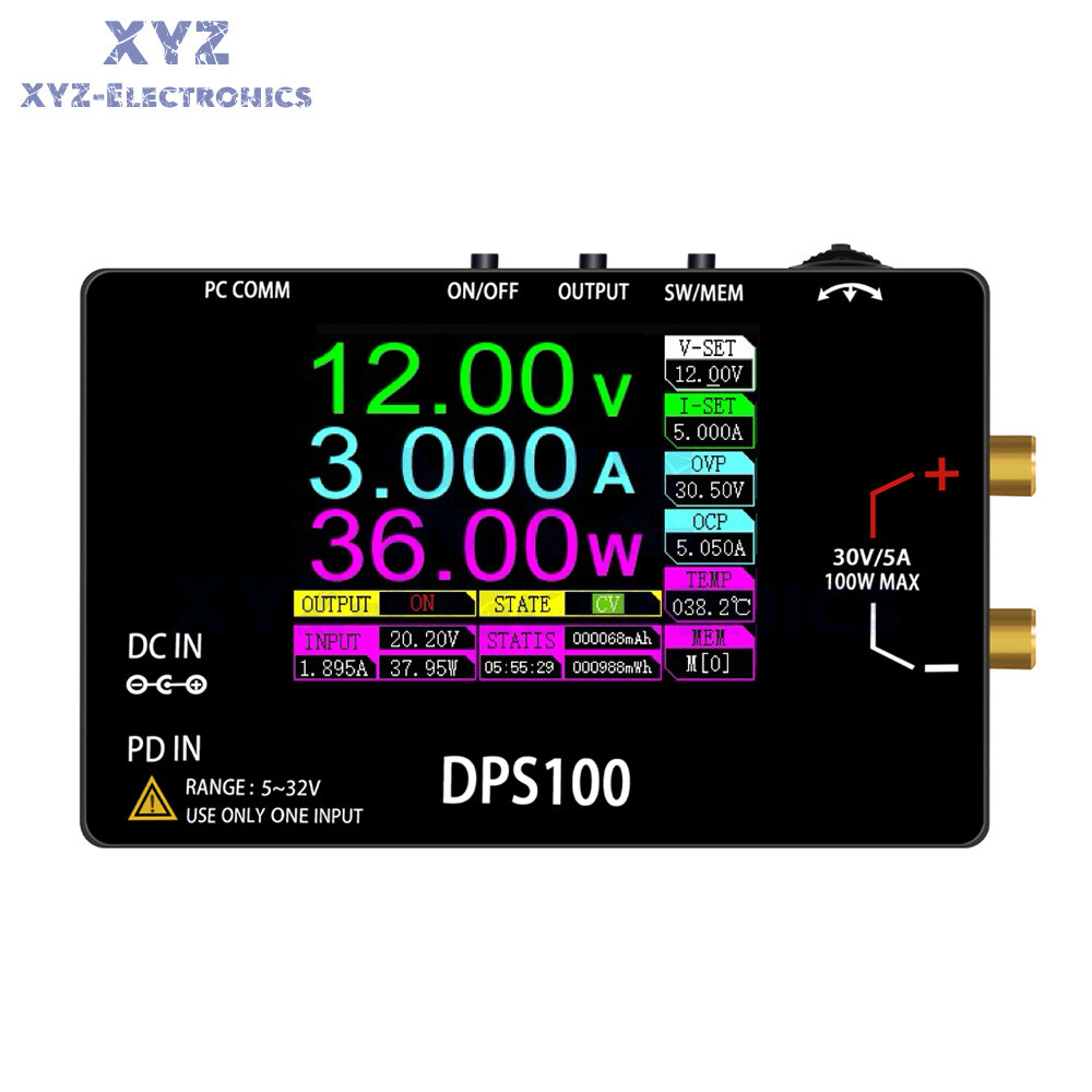 DPS100 CNC DC Adjustable Programmable Voltage Regulator Power Supply 30V 5A 100W