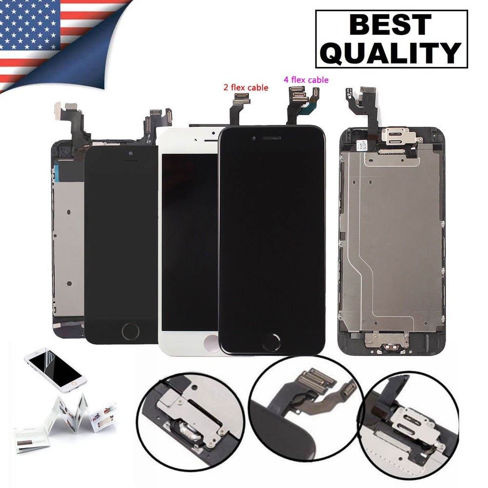For iPhone 6S 8 6 7 Plus LCD Dispaly Touch Screen Complete Replacement + Button
