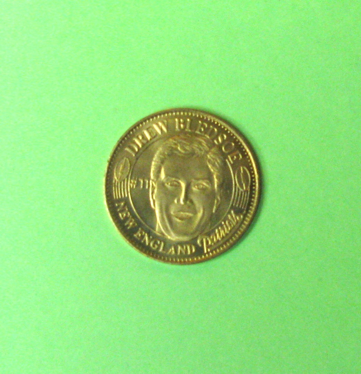 Pinnacle 1998 Drew Bledsoe New England Patriots Coin #11 Football Collectible👍