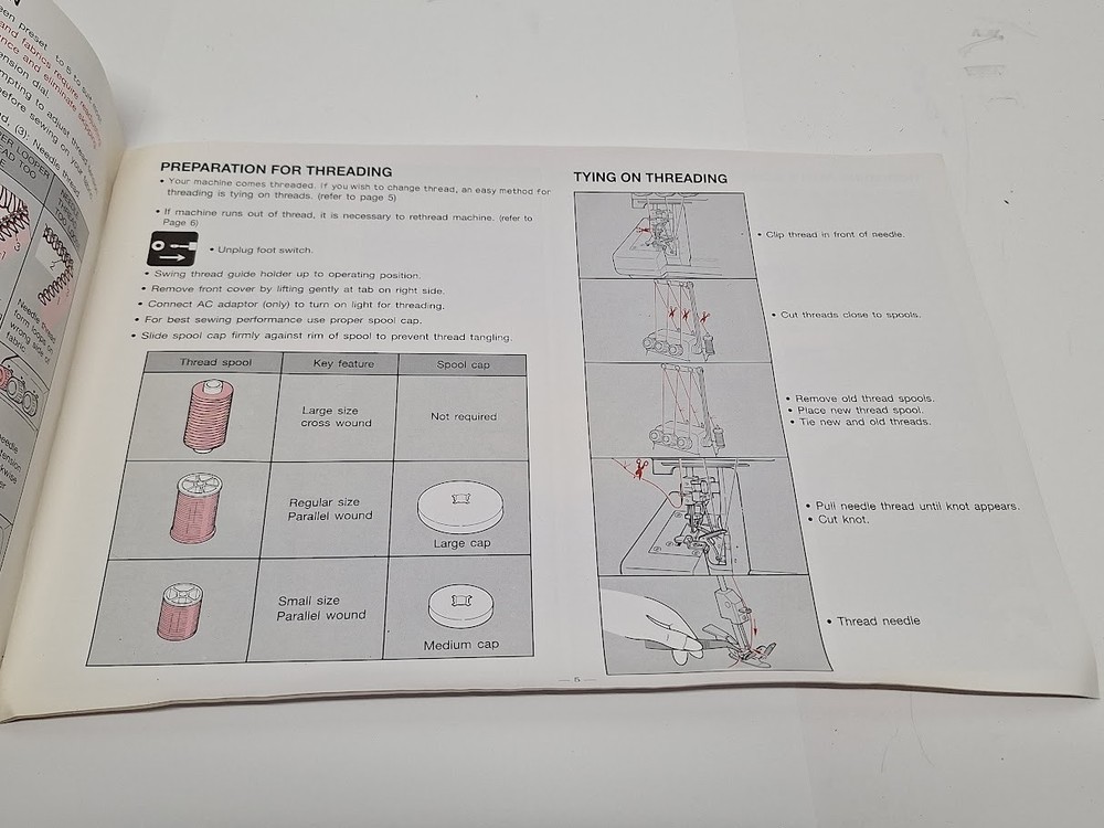 Singer Tiny Serger Model TS380A Manual