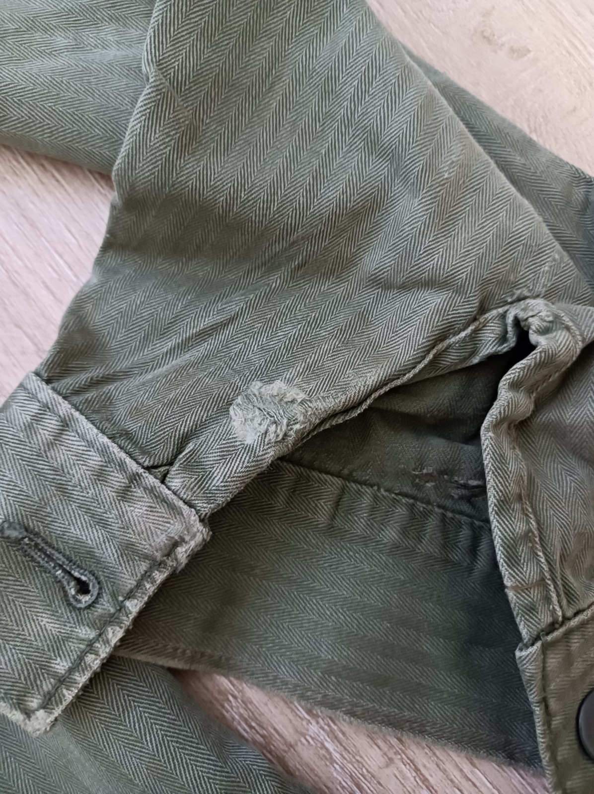 very rare M-1953 P53/P58 USMC HBT utility shirt Marine Corps Vietnam War