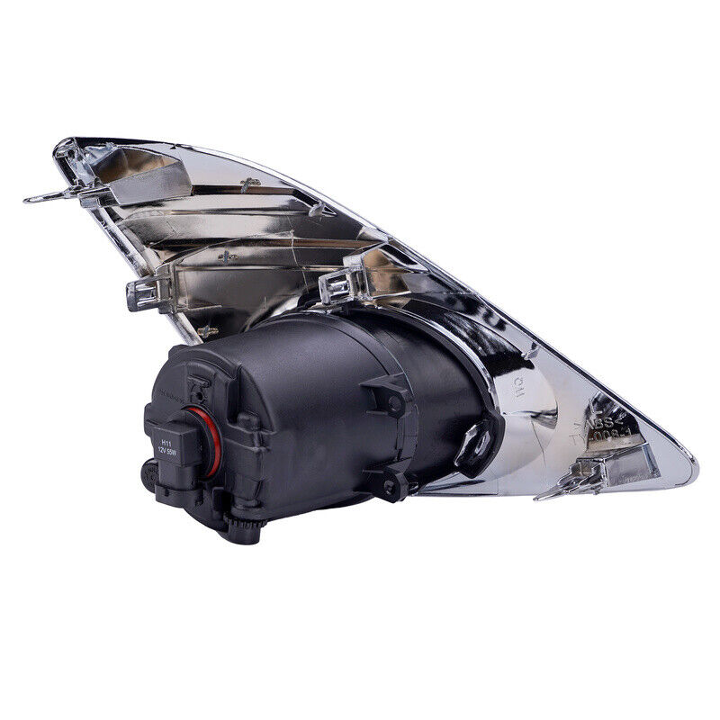 Clear Lens Fog Lights Lamps Chrome Cover Fits 2012 2013 2014 Toyota Camry Pair