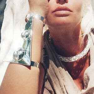 Tribal Discs solid brass Cuff bracelet