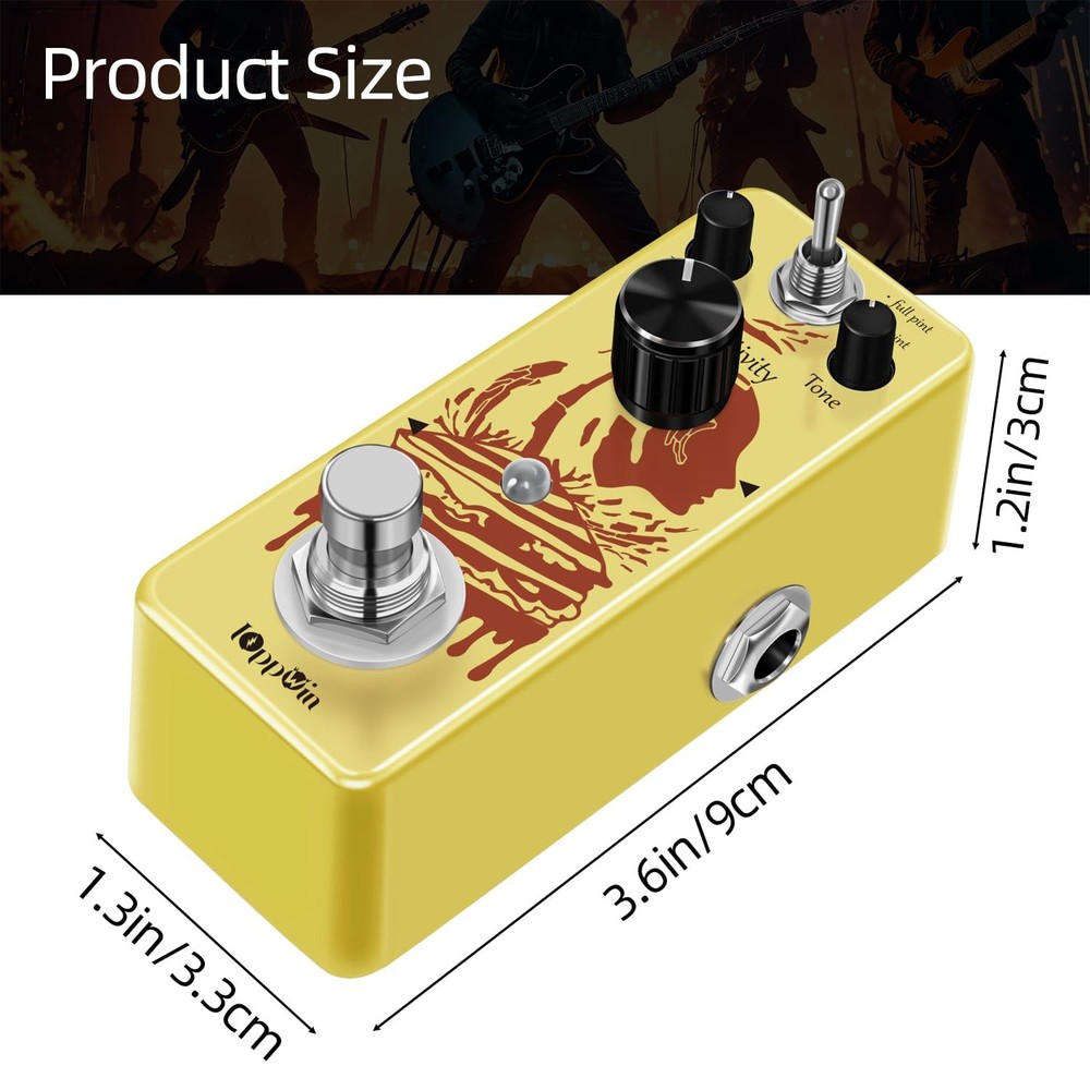 IOppWin COMP Optical Compressor Pedal - Classic Smooth Dynamics Yellow
