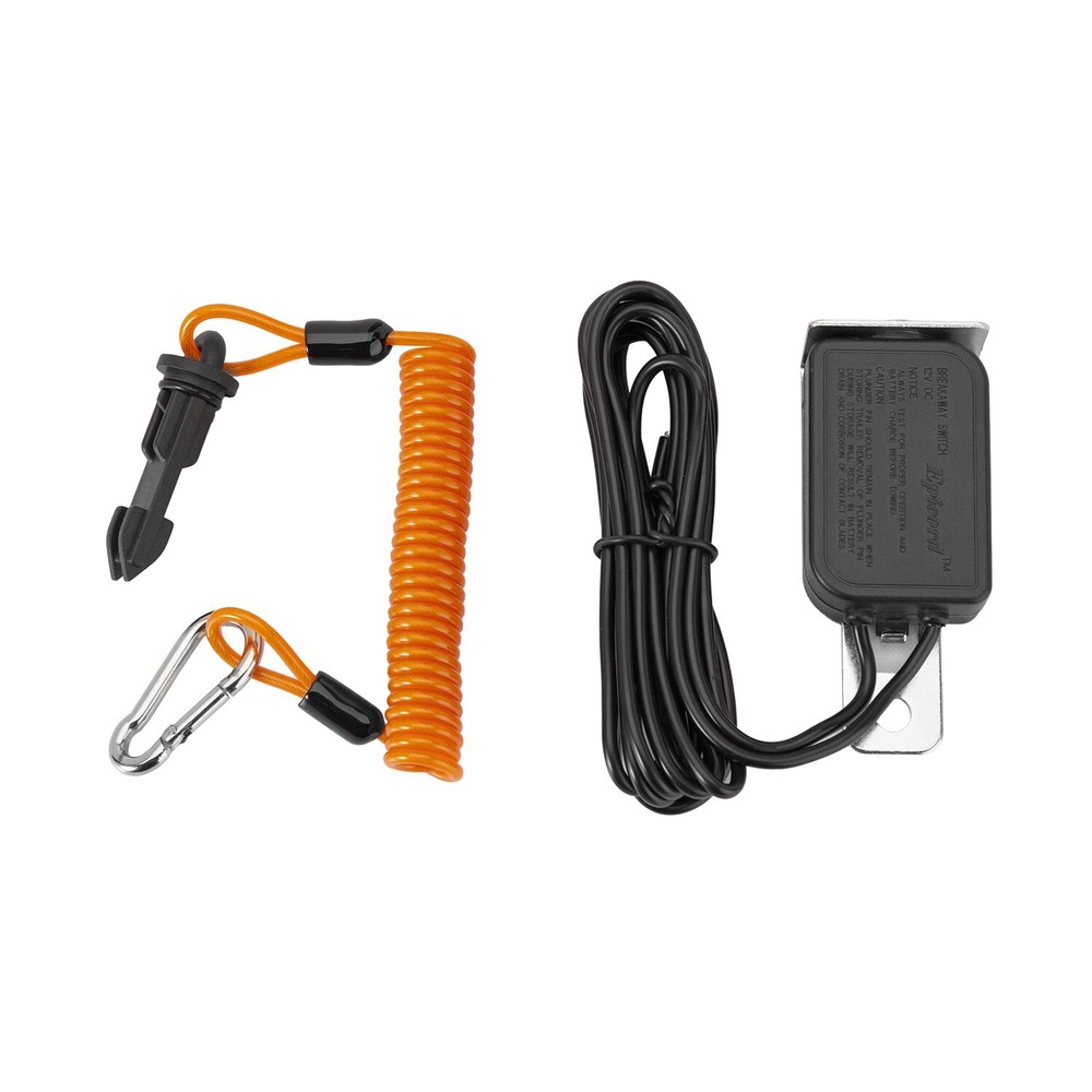 Trailer Breakaway Switch, 4FT Trailer Breakaway Coiled Cable with Electric Brake