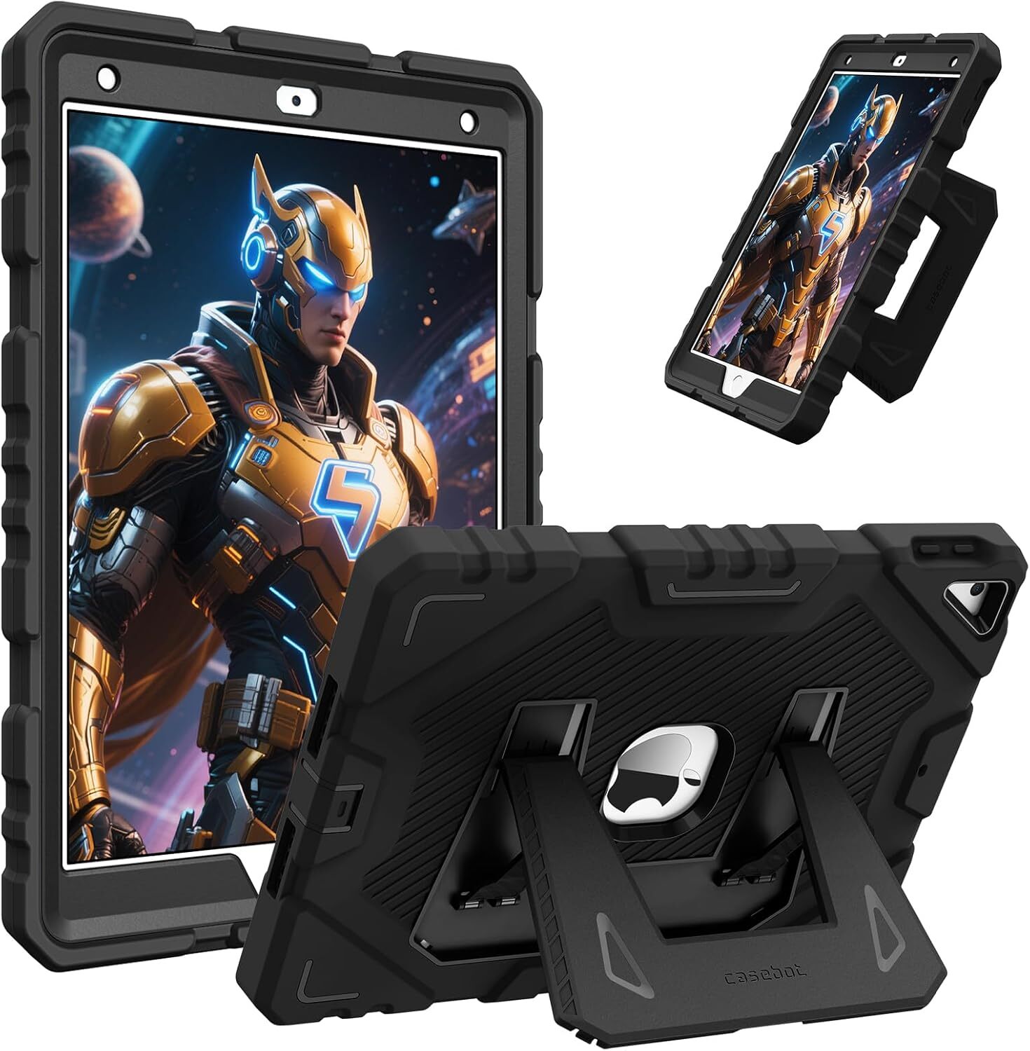 Shockproof Kids Case for iPad 9th 8th 7th Gen 10.2" Fully-Body Heavy Duty Cover