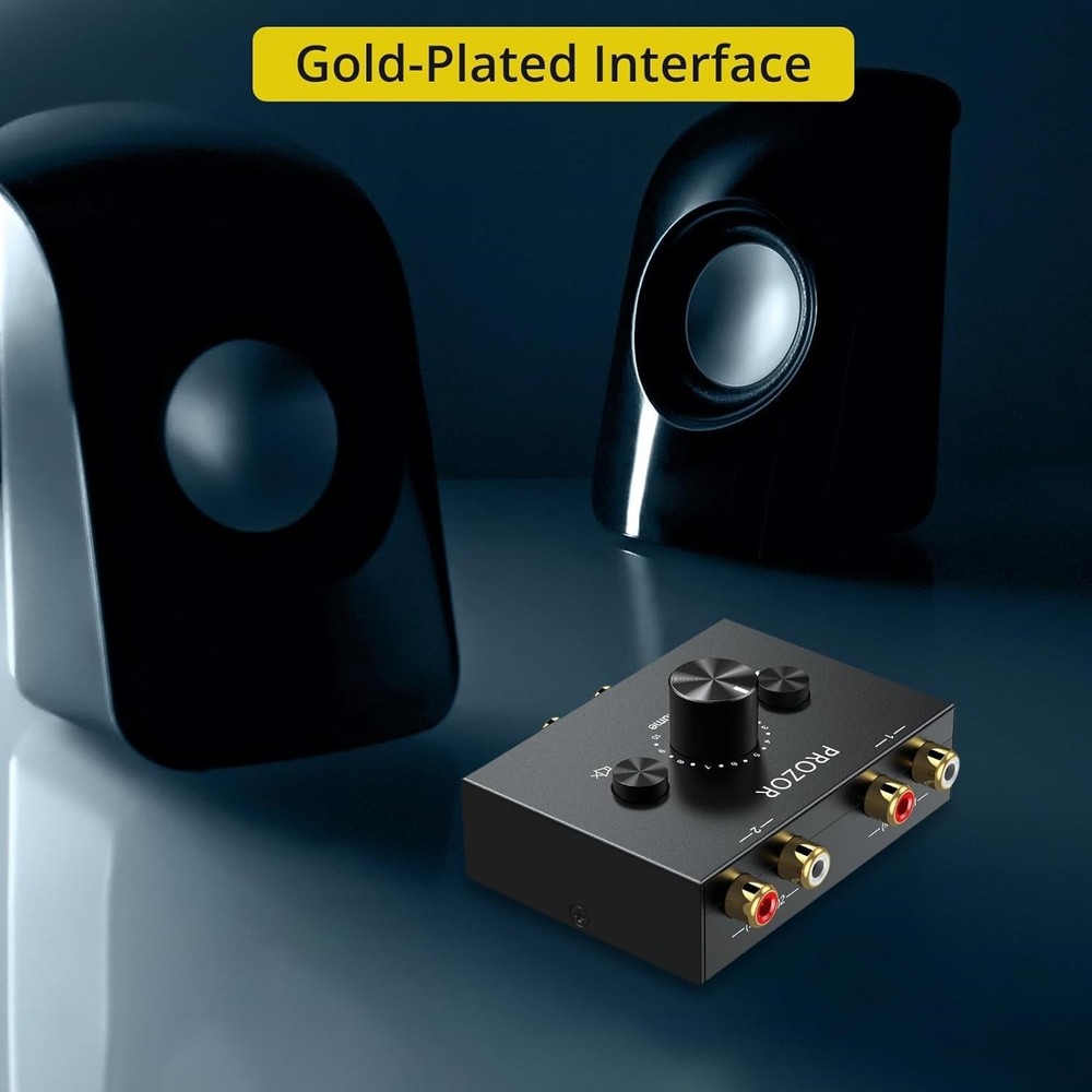 Stereo Audio Selector - Effortless Plug-and-Play